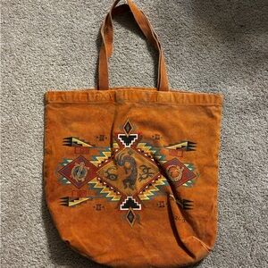 Southwestern Arizona Vintage 80s Kokopelli Tote Bag